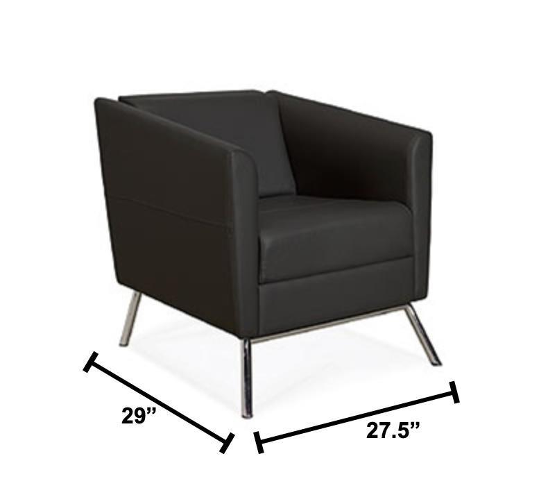 Global Total Office Global Wind Series 5 Piece Lounge Seating Configuration 
