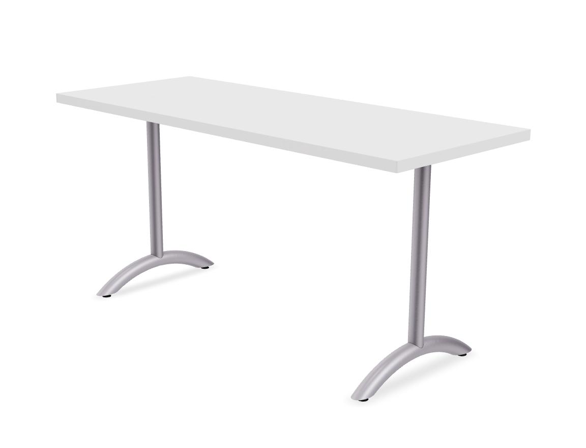  Special-T Kingston White Marker Board Flip and Nest Table with Arched Base 