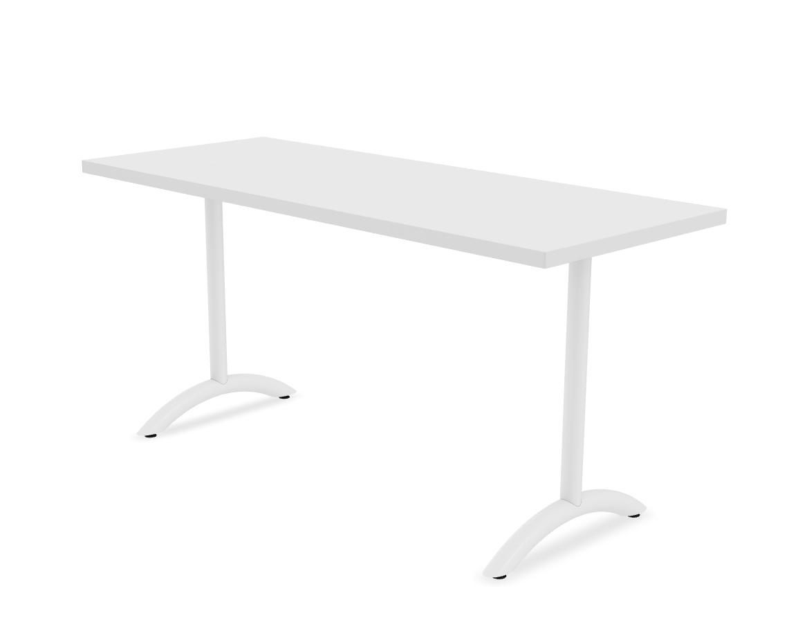  Special-T Kingston White Marker Board Flip and Nest Table with Arched Base 