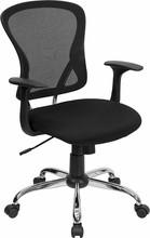  Flash Furniture Black Mesh Back Office Chair 