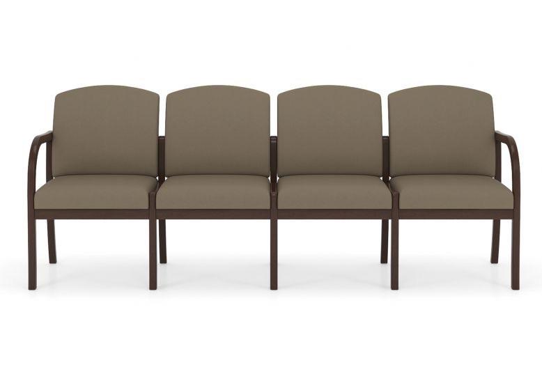  Lesro Weston Traditional Wood Frame 4-Seat Guest Bench WS4101 