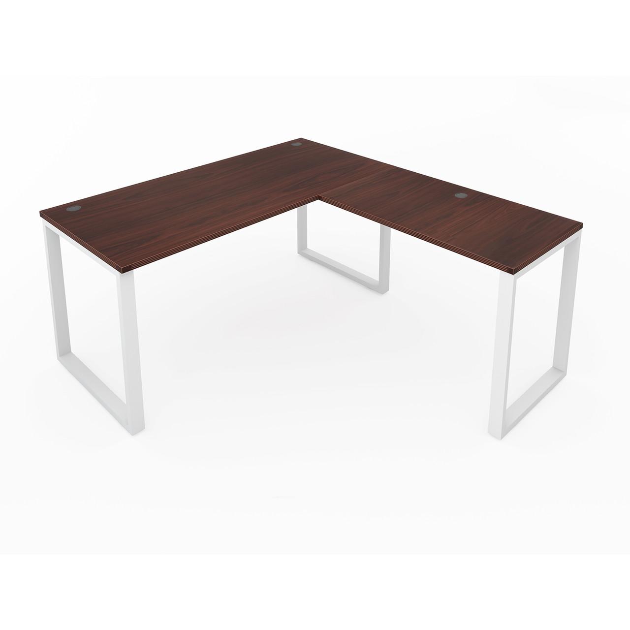 i5 Industries Fusion Reversible 66x72 Laminate L Shaped Desk with