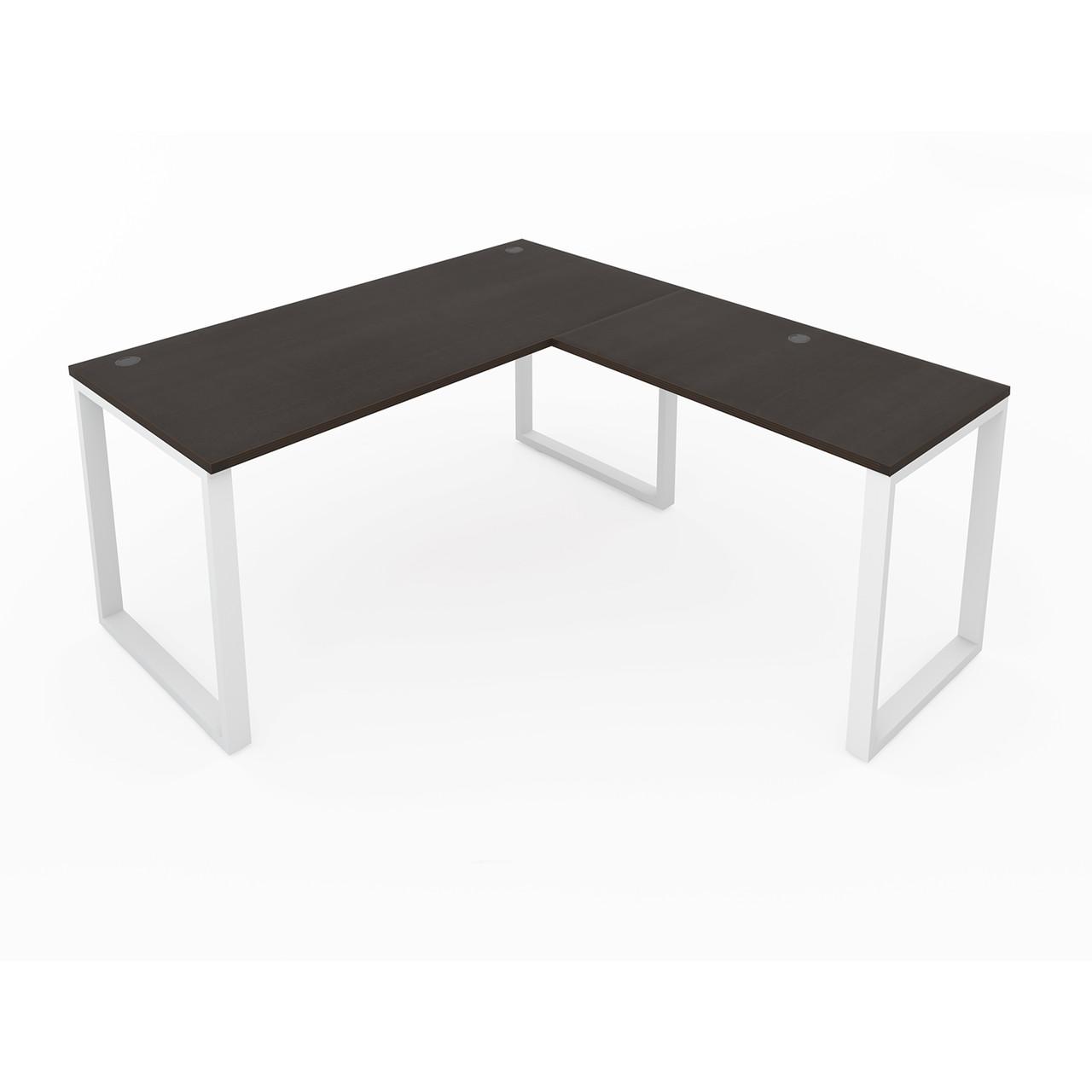 i5 Industries Fusion Reversible 66x78 Laminate L Shaped Desk with