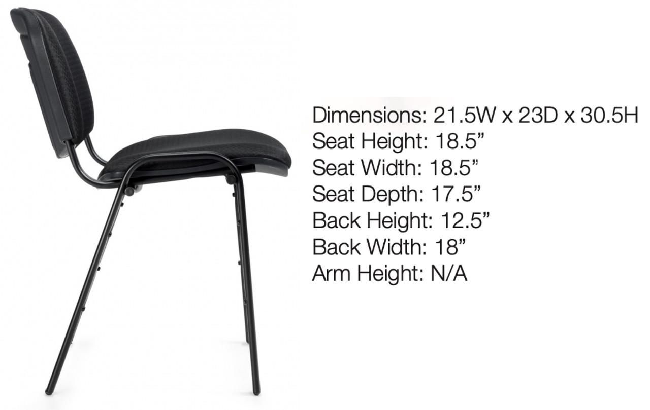 Offices To Go Armless Stack Chair OTG11704 (2 Pack)