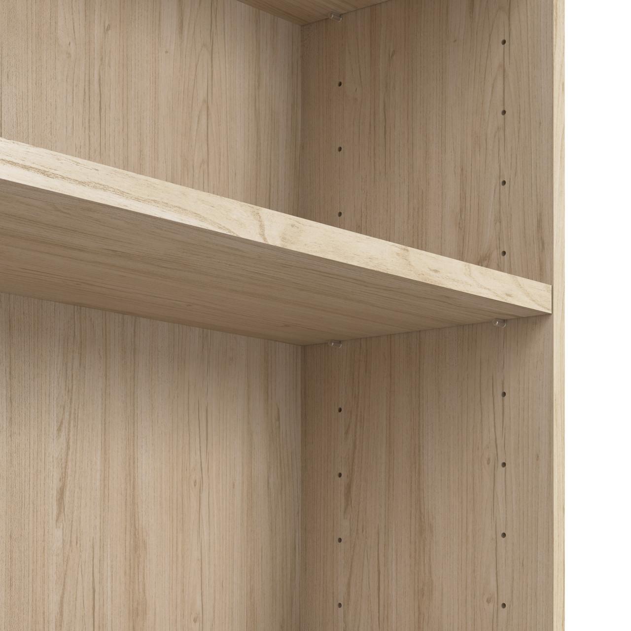  Bush Business Furniture Vista Tall 5 Shelf Bookcase In Natural Elm 