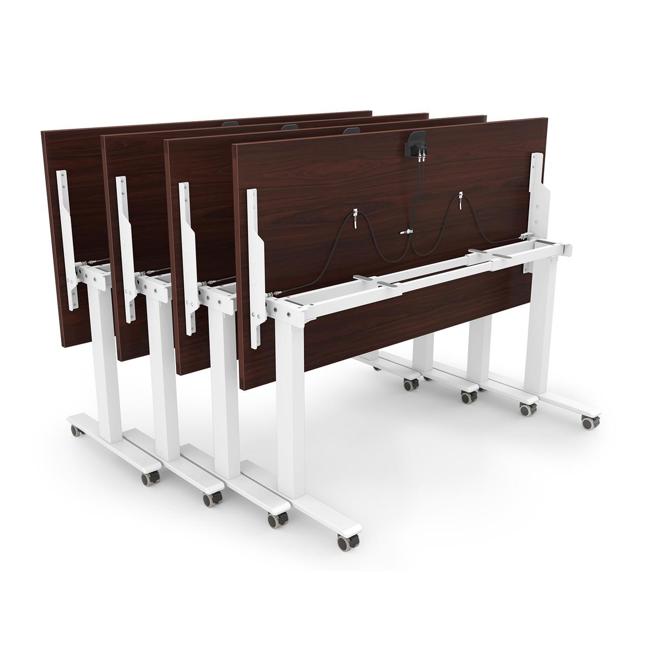  i5 Industries Connect Collection 72"W x 30"D Flip Top Nesting Table with Matching Modesty Panel 