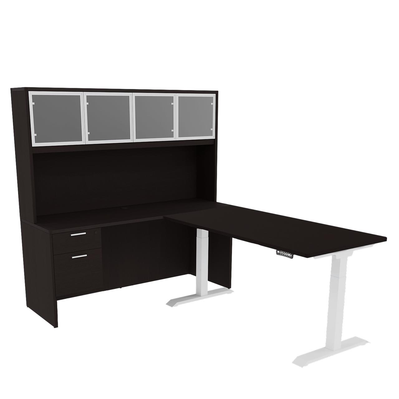 COUNTRY FURNITURE ATLANTA デスク Bush Furniture Salinas 48” Computer Desk & Hutch with