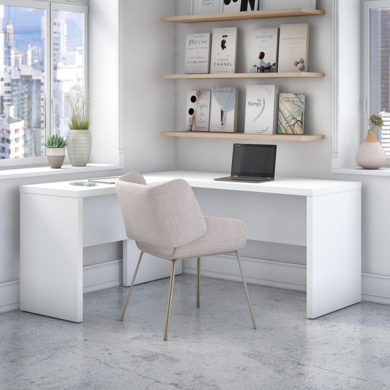  Bush Business Furniture Echo L Shaped Desk 