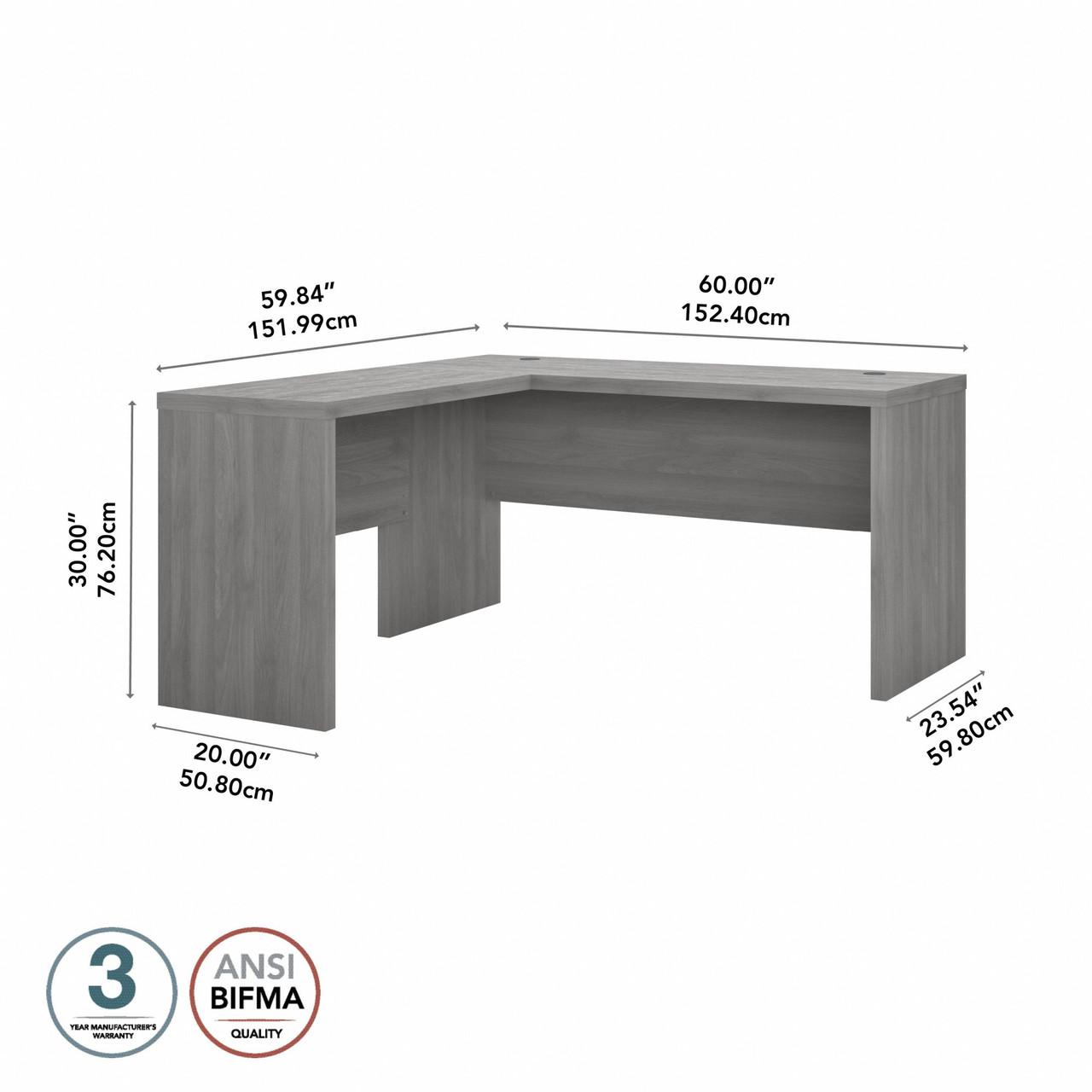  Bush Business Furniture Echo L Shaped Desk 