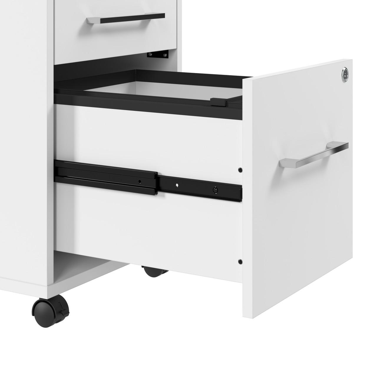  Bush Business Furniture Hustle 72W x 24D Computer Desk and Storage Cabinet with Drawers and Shelves 