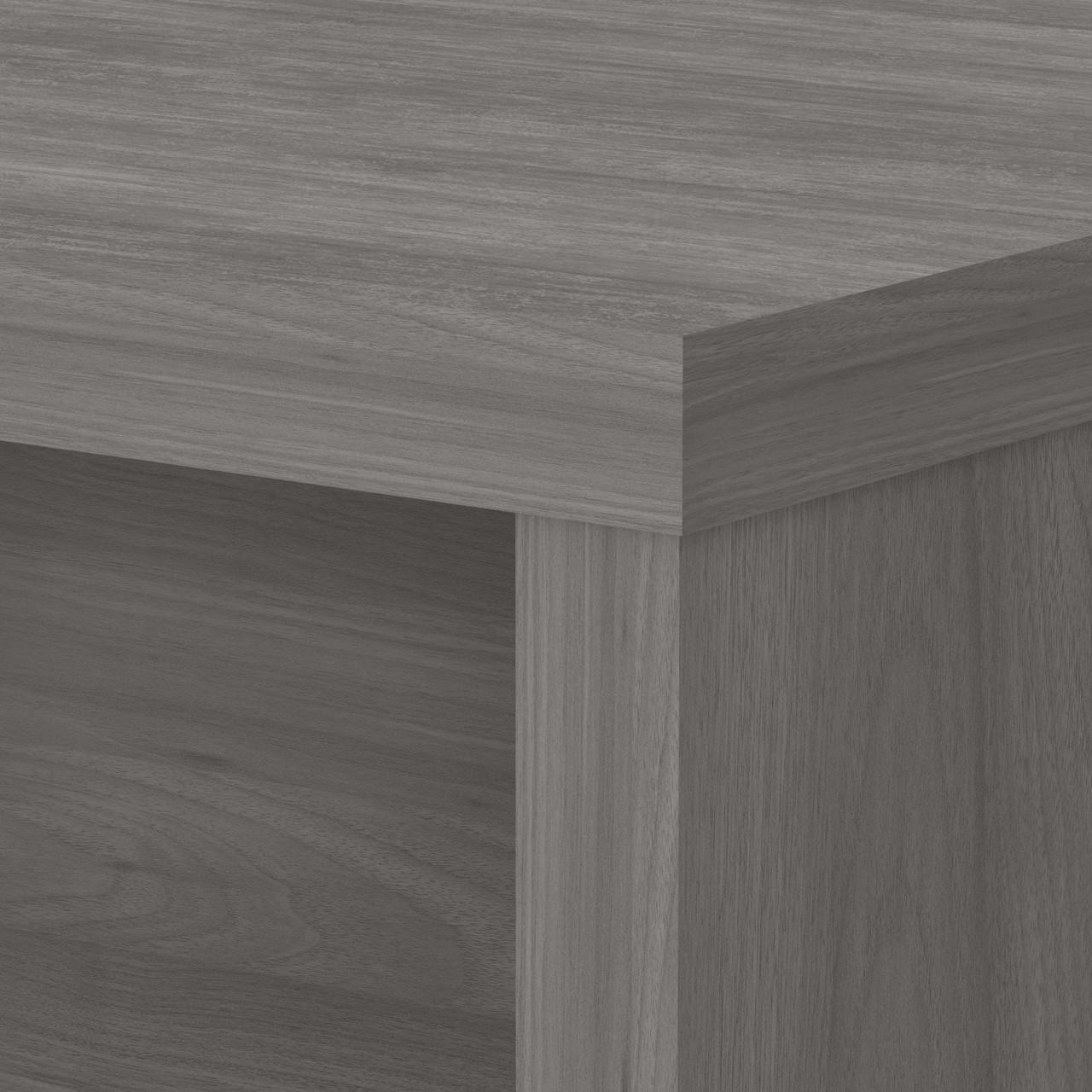  Bush Business Furniture Echo 72W Bow Front Desk in Modern Gray 