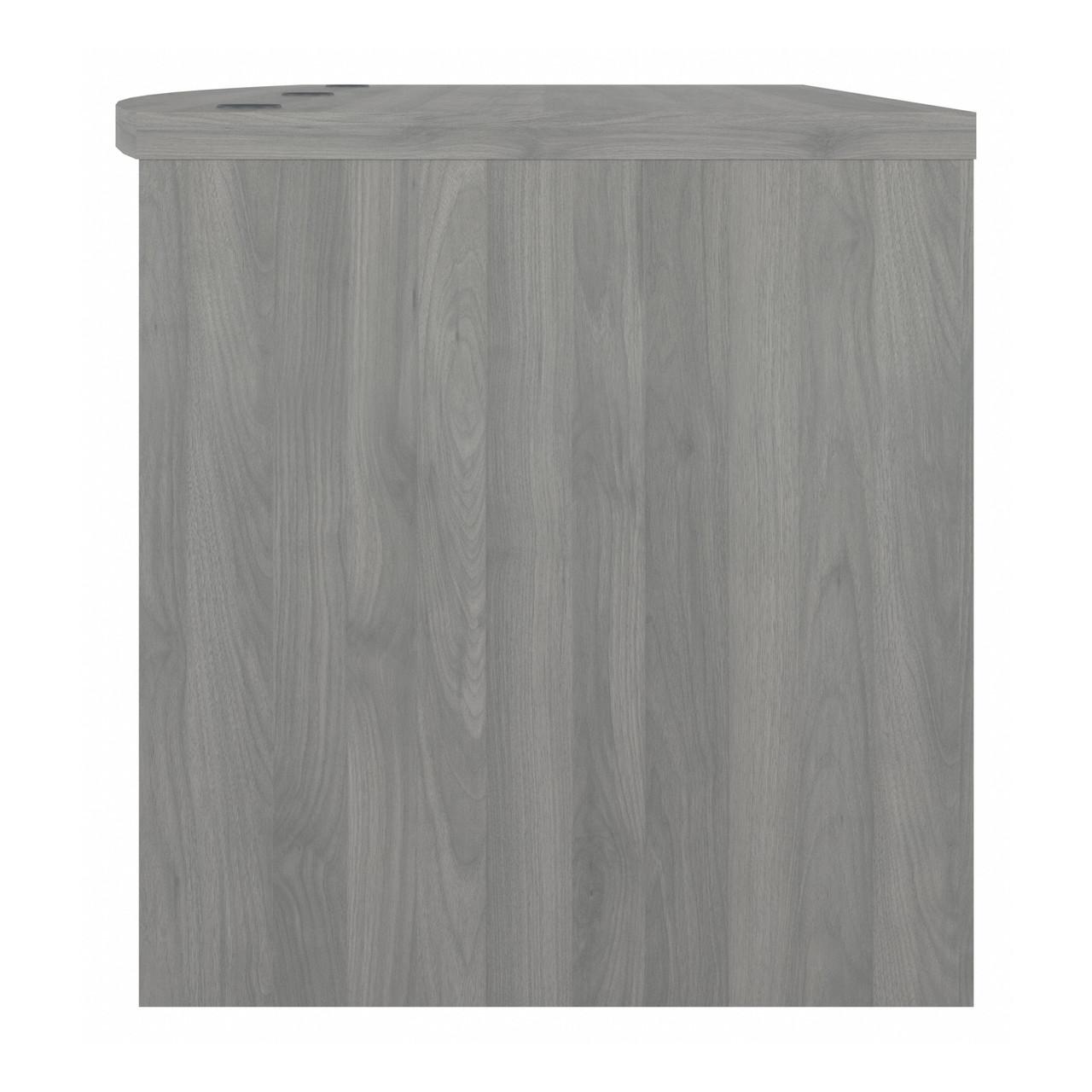  Bush Business Furniture Echo 72W Bow Front Desk in Modern Gray 