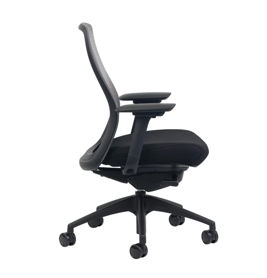 Eurotech Seating Vera Mesh Back Ergonomic Task Chair with Black Fabric Seat