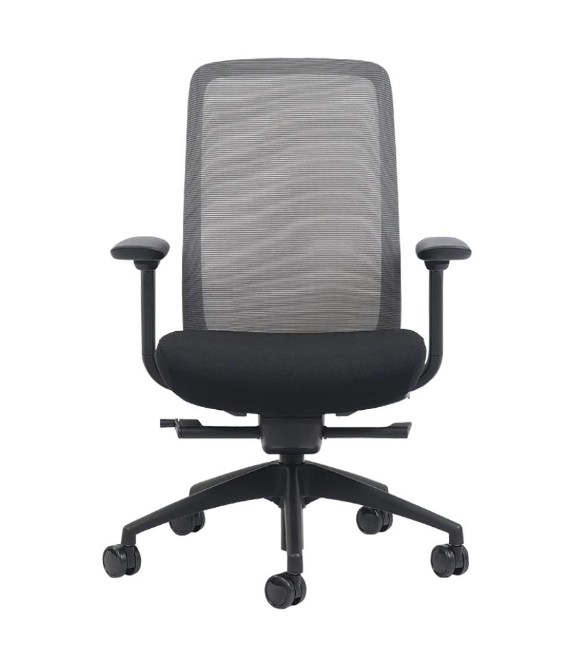 Eurotech Seating Vera Mesh Back Ergonomic Task Chair with Black Fabric Seat