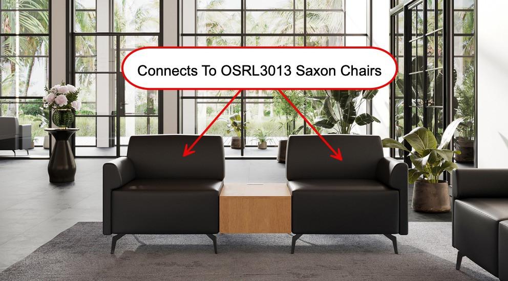  Office Source Saxon Connecting Table with Power OSRL3017NA 