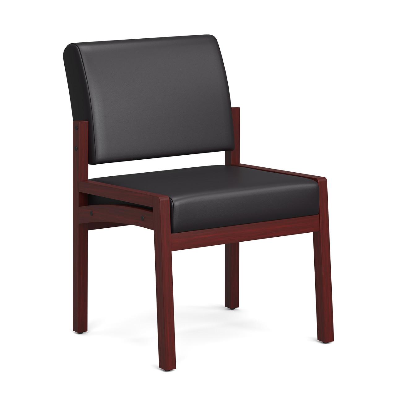  Office Source Baker Collection Armless Wood Frame Guest Chair OSGS4024 