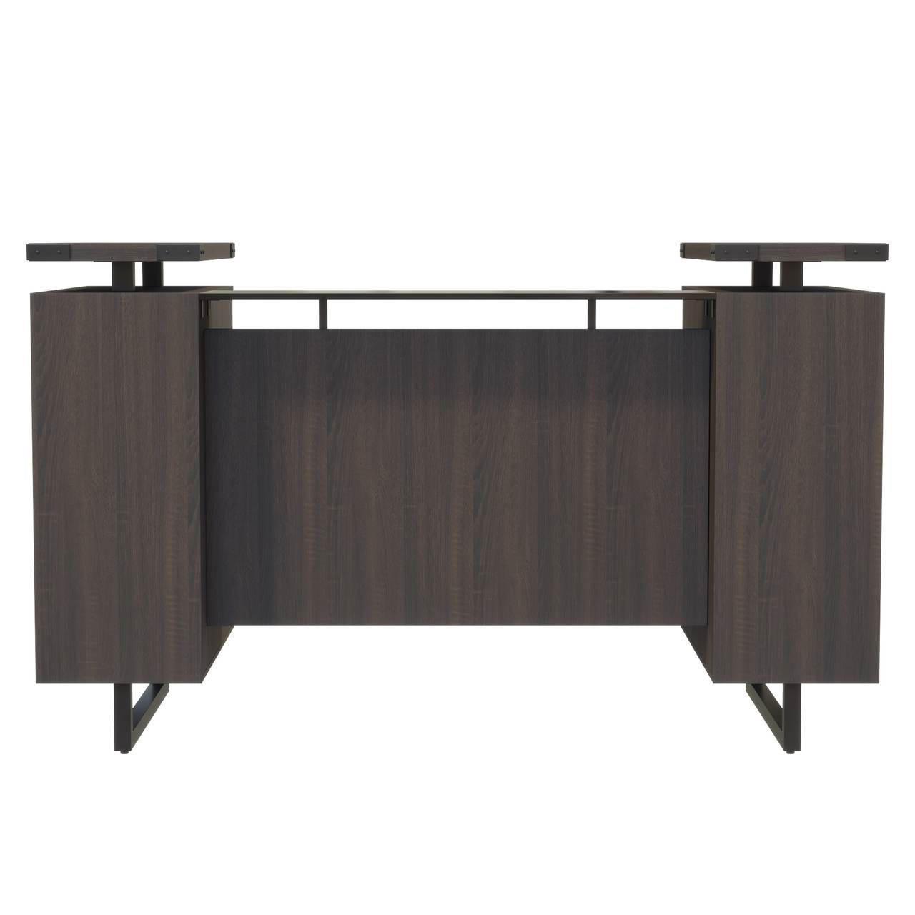 Safco Products Safco Mirella Floating Top Reception Desk with Matching Storage Cabinet