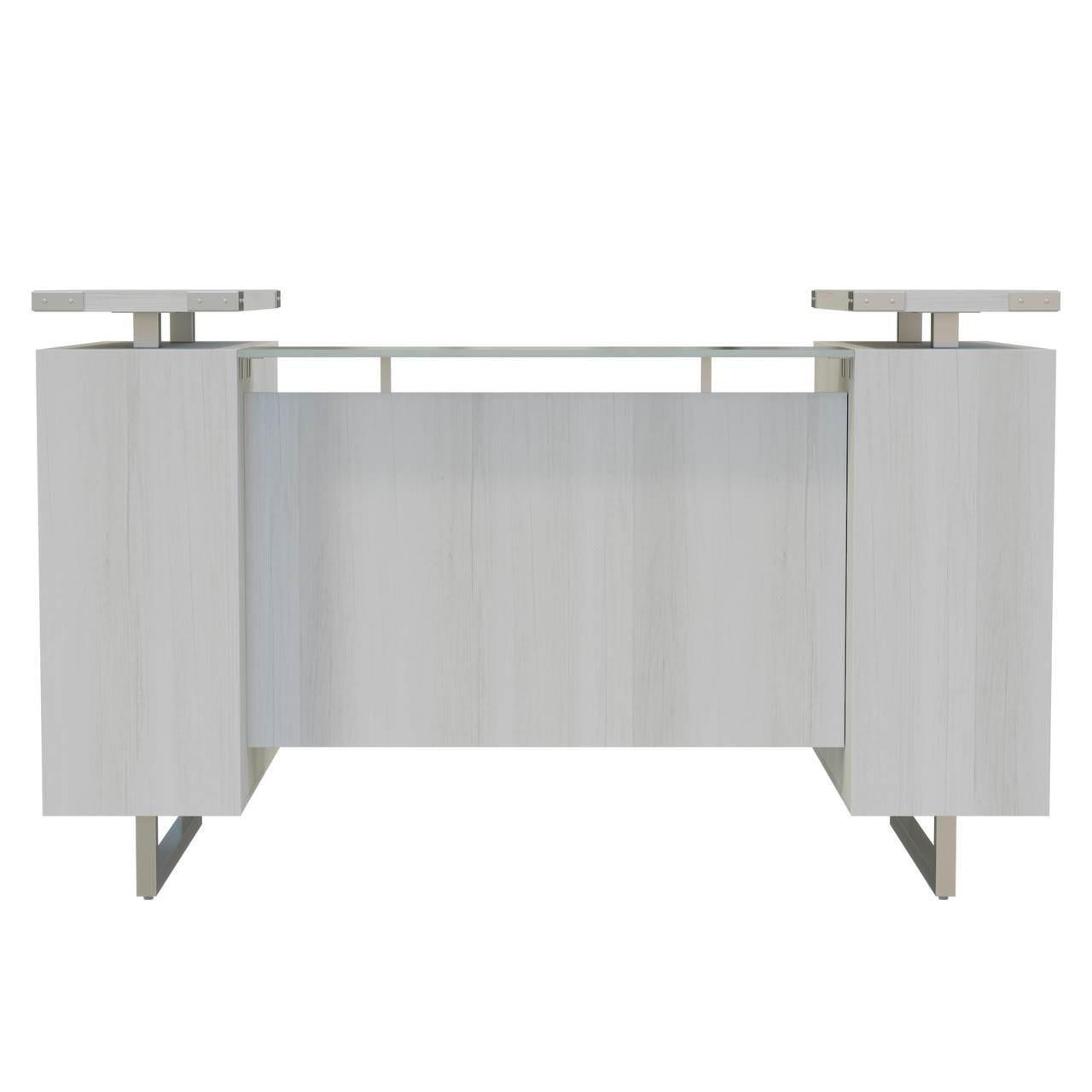 Safco Products Safco Mirella Floating Top Reception Desk with Matching Storage Cabinet
