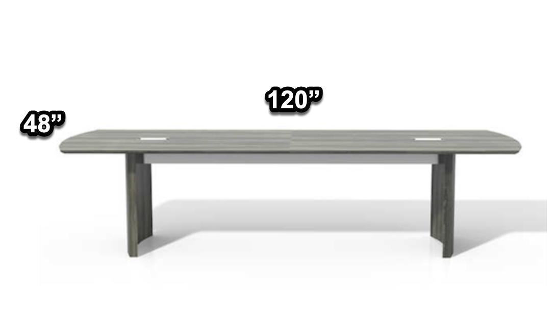 Mayline Group Mayline Medina 10' Conference Table with Presentation Board and Low Wall Cabinet Bundle 