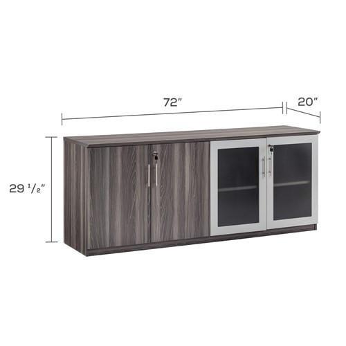 Mayline Group Mayline Medina 10' Conference Table with Presentation Board and Low Wall Cabinet Bundle 