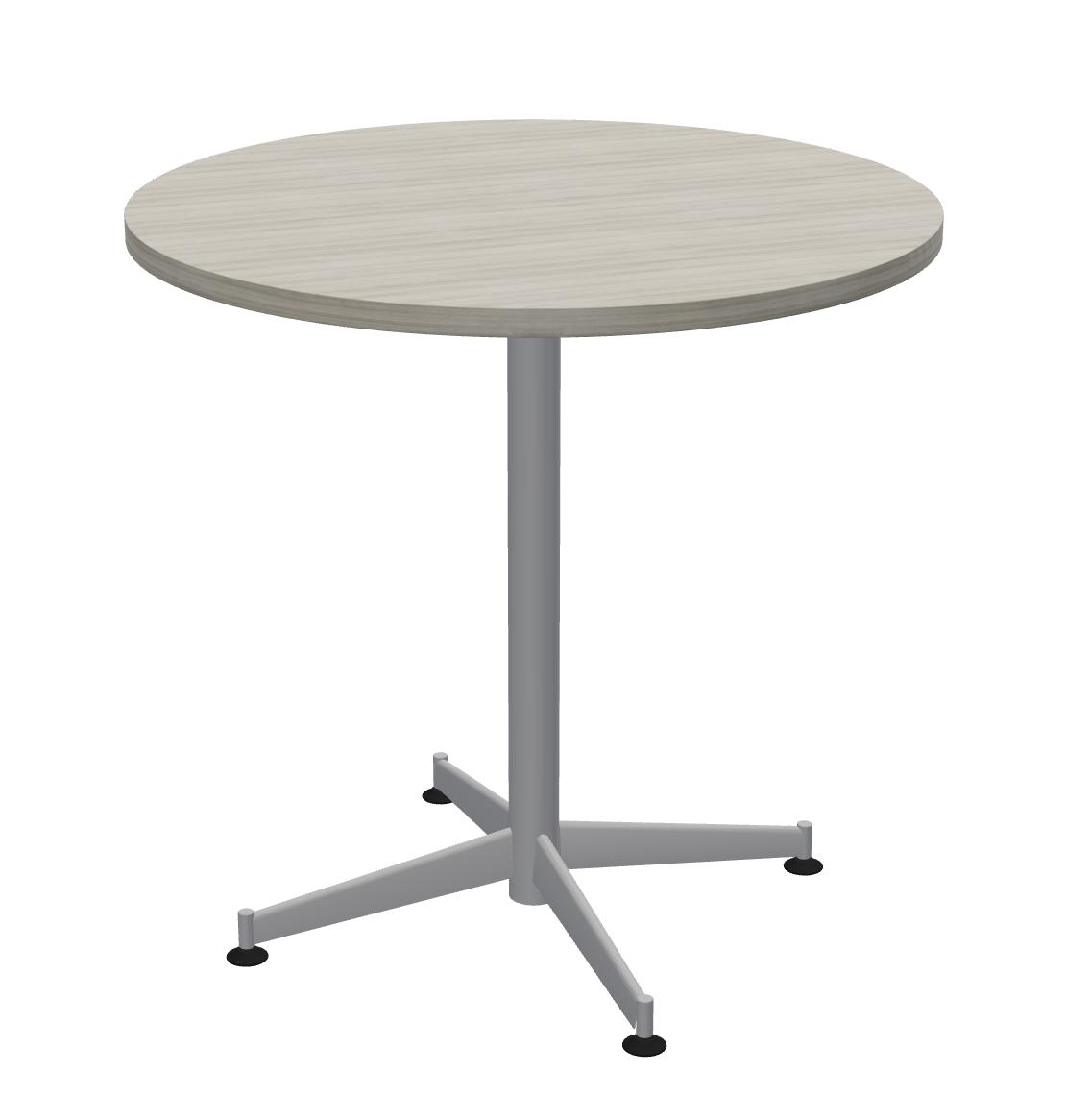 Global Total Office Global Anywhere Collection 30" Round Meeting Table with Tapered Blade Base TRD4TS30 