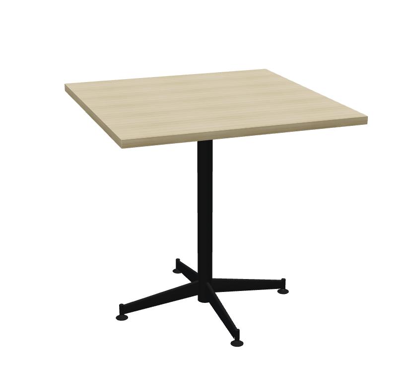 Global Total Office Global Anywhere Collection 30" Square Meeting Table with Tapered Blade Base TRD4TS30 