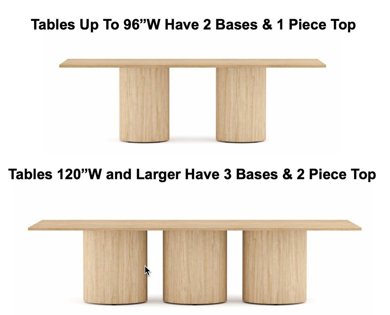 Global Total Office Global Anywhere Collection Rectangular Drum Base Conference Table (Size & Finish Options!) 