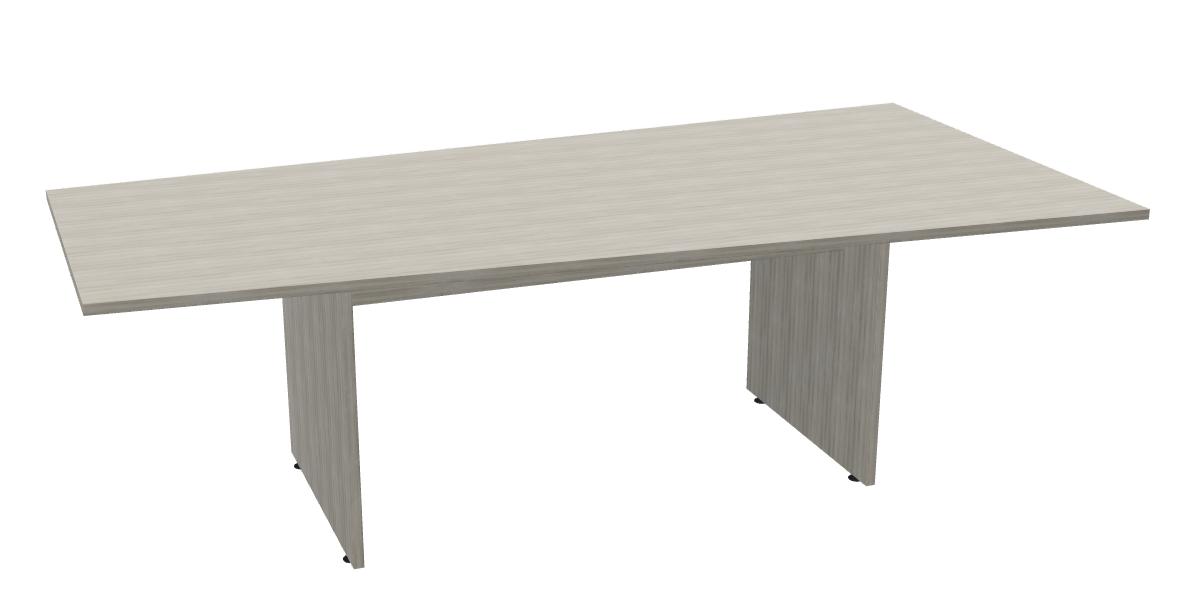 Global Total Office Global Anywhere Collection Wedge Shaped Conference Table with Slab Bases (Size & Finish Options!) 