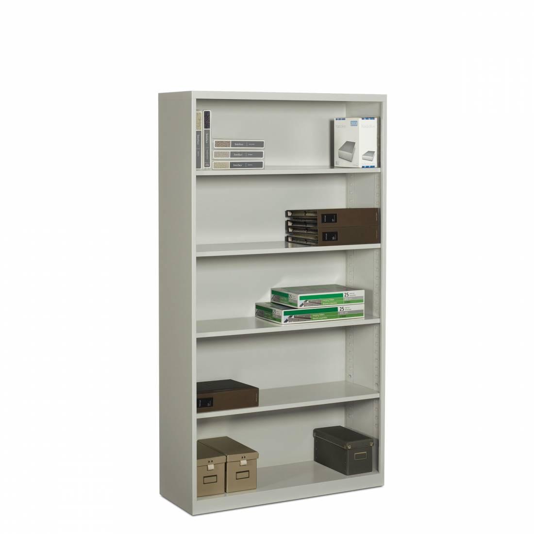 Global Total Office Global 5 High Metal Bookcase 93BC36-5 