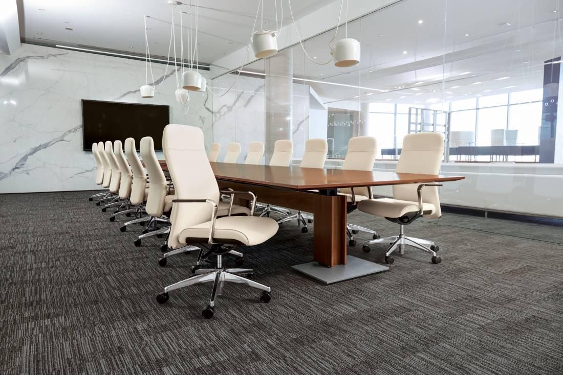 Global Total Office Global Include Series High Back Weight Sensing Synchro-Tilter Office Chair with Arms IN30AHB 