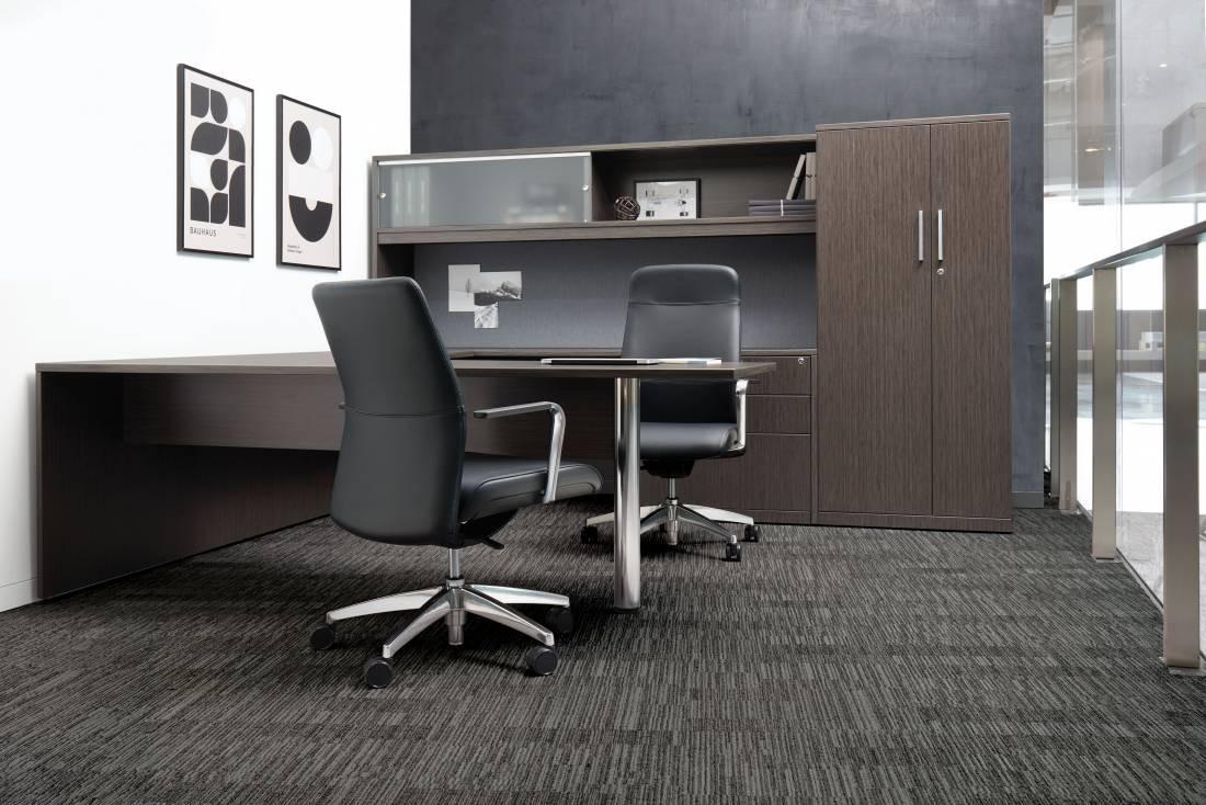 Global Total Office Global Include Series High Back Weight Sensing Synchro-Tilter Office Chair with Arms IN30AHB 