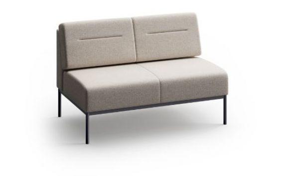  Lesro Darsey Collection Welded Steel Frame Armless Loveseat DS1502 