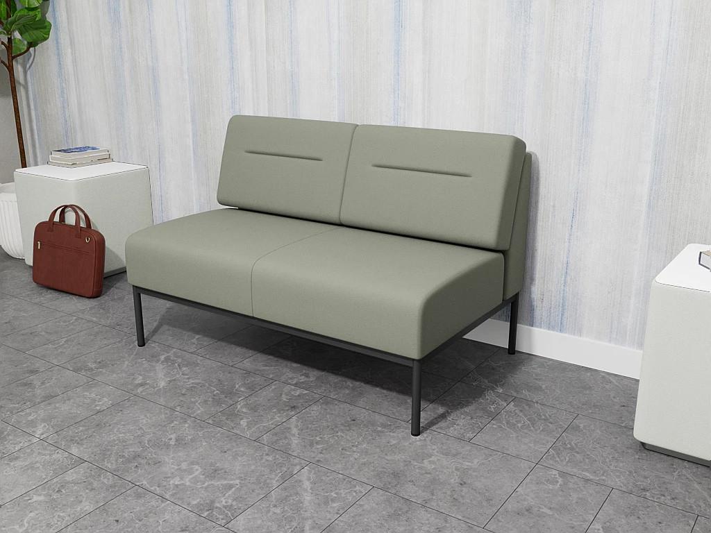  Lesro Darsey Collection Welded Steel Frame Armless Loveseat DS1502 
