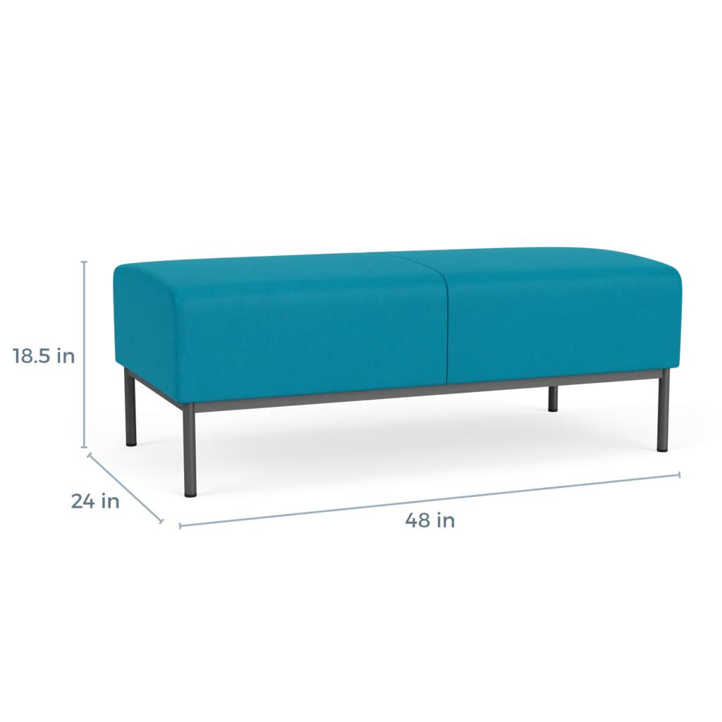  Lesro Darsey Collection 2 Seat Guest Reception Bench DS2001 (Available with Power!) 