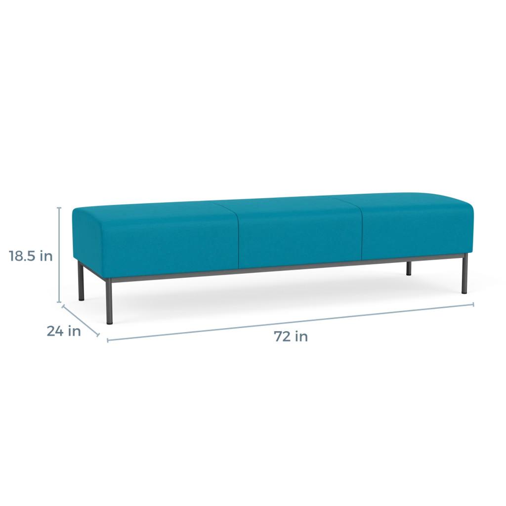  Lesro Darsey Collection 3 Seat Guest Reception Bench DS3001 