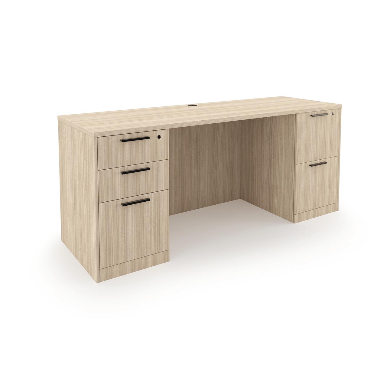  i5 Industries Rayne Collection 24"D x 71"W Dual Pedestal Credenza RN-C2471P-9 