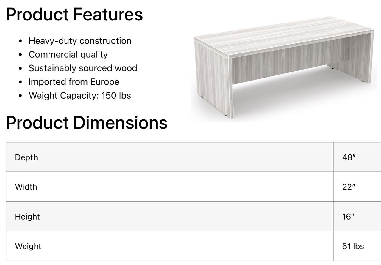  i5 Industries Rayne Collection Coffee Table RN-COF48 