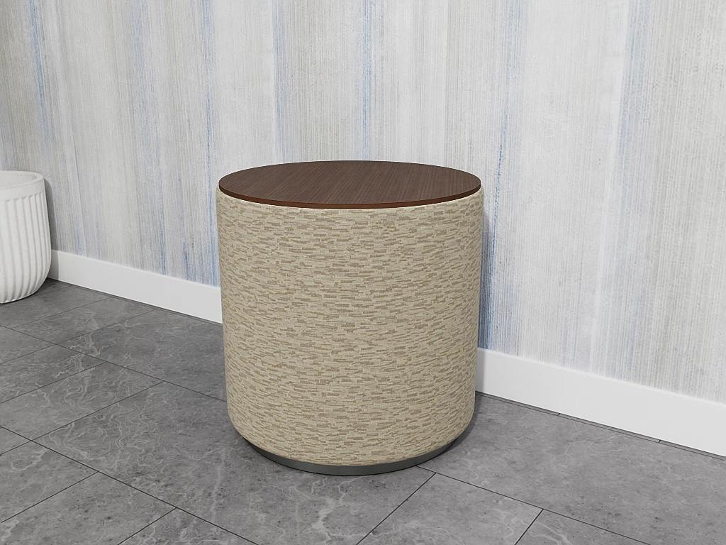 Lesro Bloom Collection Poof Cylinder Accent Table with Laminate Top PF0720 
