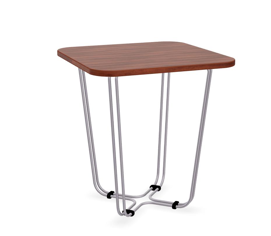  Special-T Bent Wire Collection 22"H Axi Soft Square End Table 