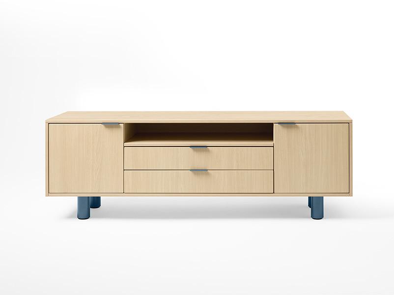 SurfaceWorks Journey Collection 72"W x 24"D x 24"H Credenza Style Multi-Use Storage Cabinet 
