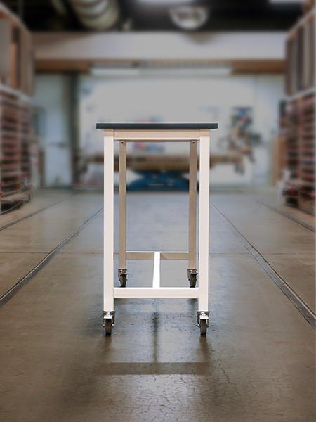  SurfaceWorks Drew Collection 36"H Collaborative Counter Height Table with Foot Support Bar (Size & Power Options!) 