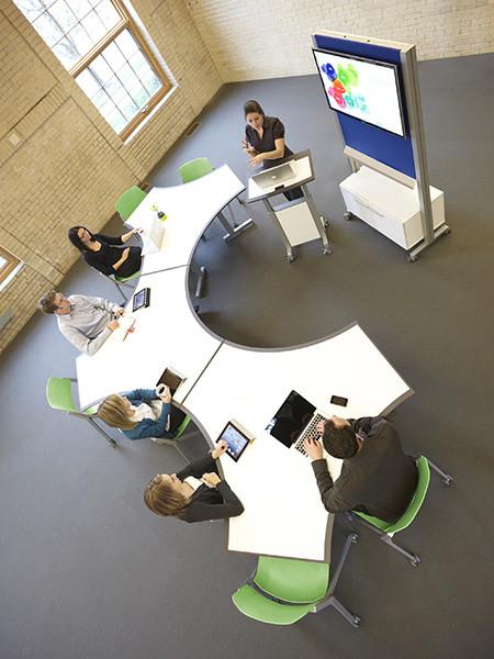  SurfaceWorks Dewey 6-Top Collaborative Table 