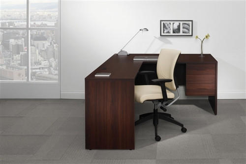 Global Total Office Global Genoa L Shaped Corner Executive Desk GEN502L 