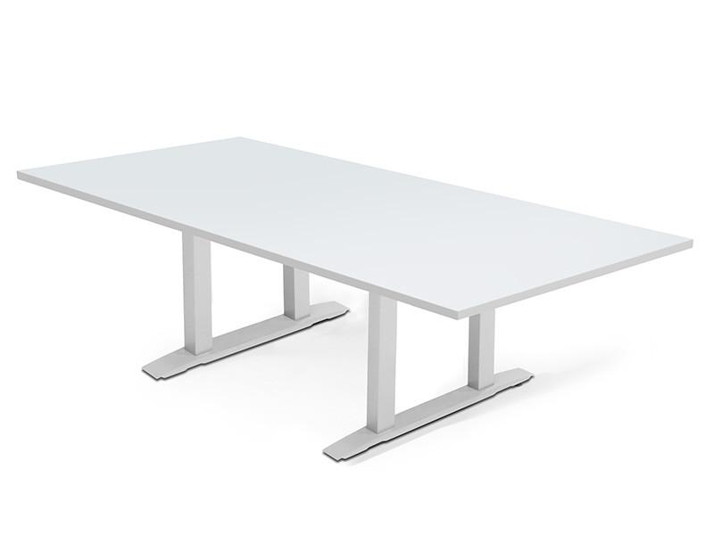  SurfaceWorks Freedom Collection 8' Rectangular Conference Table with Metal Base 