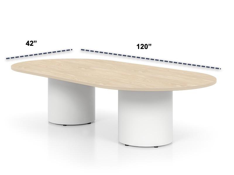  SurfaceWorks Ovation 120" x 42" Oval Conference Table (Available with Power!) 
