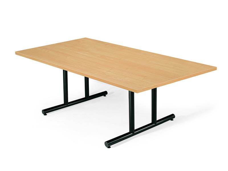  SurfaceWorks T-Facto Collection 8' Rectangular Conference Table with Metal Base 