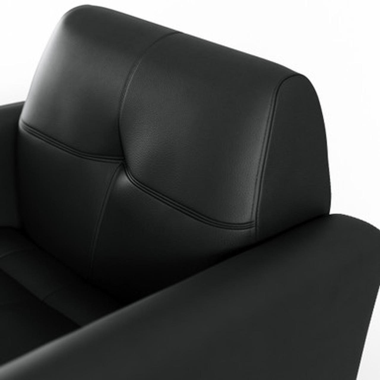  Office Source Parker Tufted PU Leather Club Chair with Power Inputs OSRL3027 
