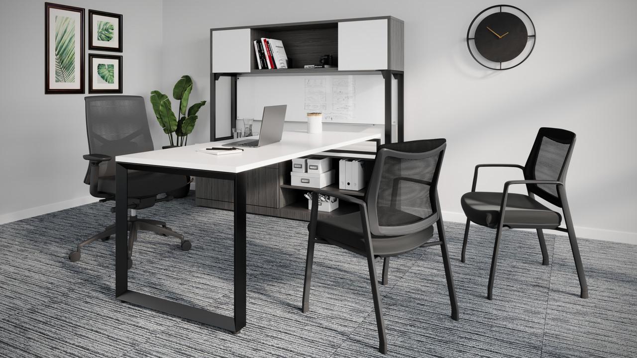  Office Source Duo 2-In-1 Mesh Guest Chair OSSN6009 