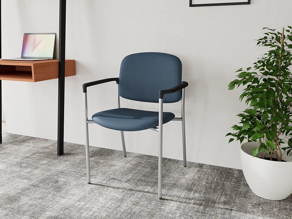  Lesro Chat Upholstered 300 lb. Capacity Square Back Guest Chair CX1171 
