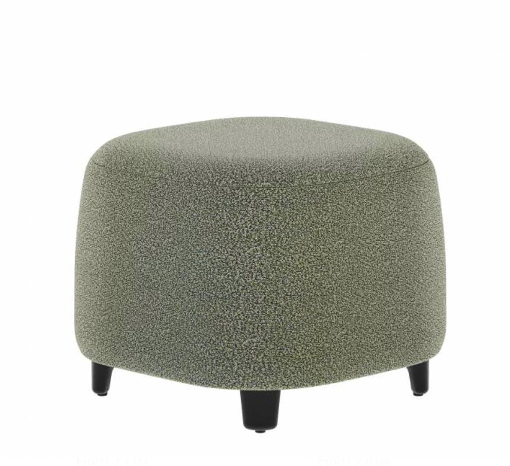 Global Total Office Global Rambler Modular 22" x 22" Square Ottoman Bench RA2222SQ 